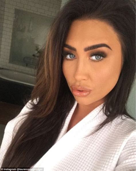 lauren goodger is ridiculed over her very plump pout in selfie daily mail online
