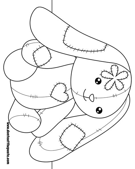 dont eat  paste bunny coloring page