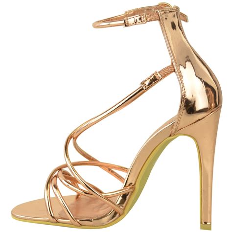 Womens Ladies Stiletto High Heels Party Evening Strappy Sandals Sexy