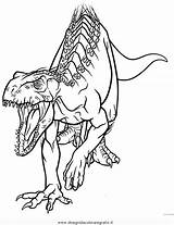 Indoraptor Dinosauri Colorare sketch template