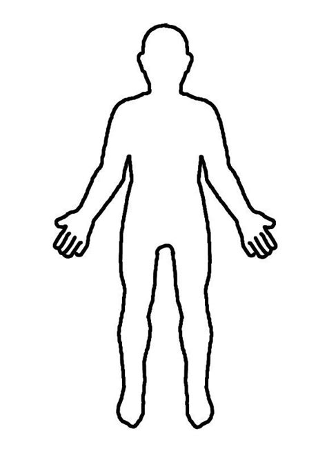 human body outline printable human clipart body outline pencil