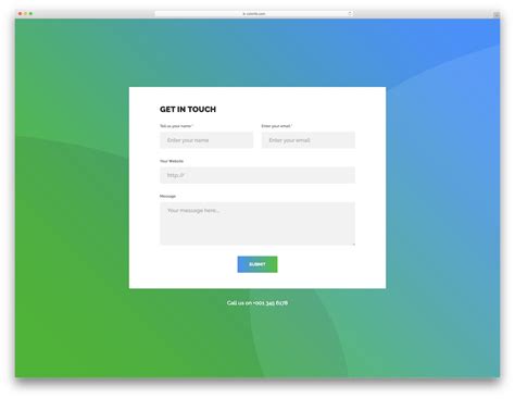 contact page template html css sngalascom