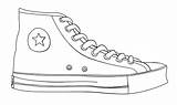 Shoe Template Drawing Shoes Easy Converse Chuck Taylor Clipart Printable Cat Chucks Templates Pete Outline Sneaker Clip Line Blank Deviantart sketch template
