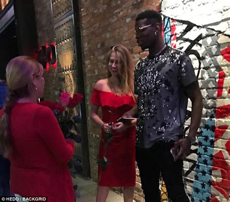 Paul Pogba Gets Close With Mystery Blonde In La Daily Mail Online