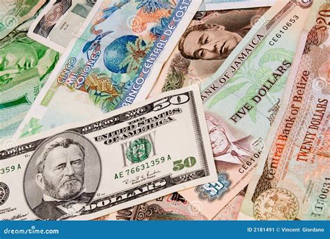 foreign currency bills stock image image