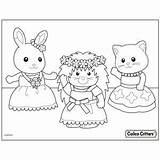Calico Critters Sylvanian Calicocritters Printables sketch template
