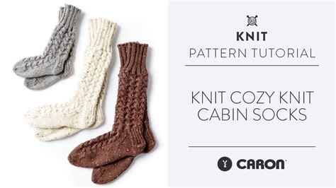 Knit Cozy Knit Cabin Socks Yarnspirations