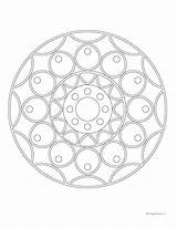 Windingpathsart Mandala sketch template
