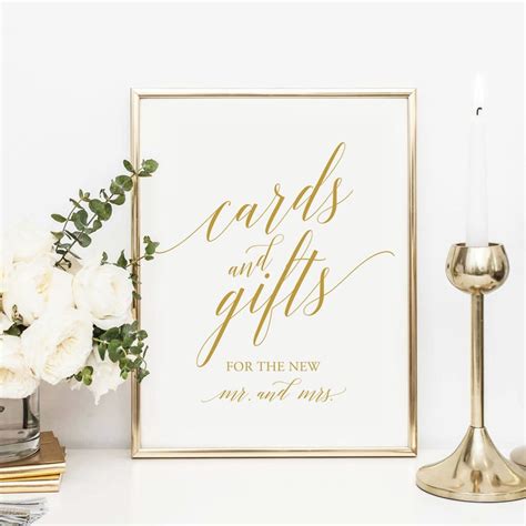 cards gifts sign wedding sign printable art wedding decor etsy