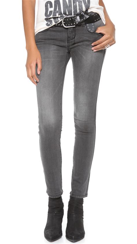 ksubi skinny pins jeans in gray lyst