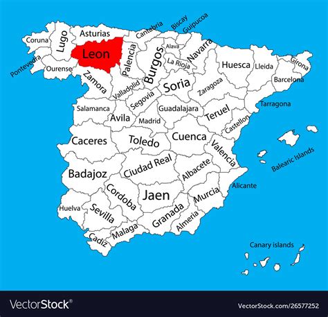 leon spain map  latest map update