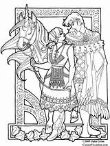 Fantasy Mystical Fantasie Mythical Myth Licorne Volwassenen Ausmalbild Tsgos Kleuren Meth Volt Koi Replicating Starving sketch template