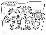 Rusty Rivets Coloring Sheets Book Worksheets Pdf sketch template