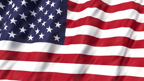 american flag slow waving loop stock footage video 41271