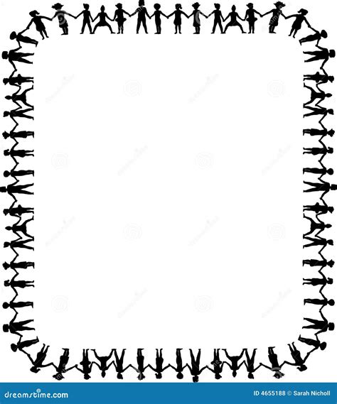 hands border corners palms frame isolated  white vector background