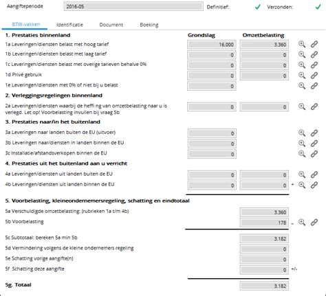 de elektronische btw aangifte openen