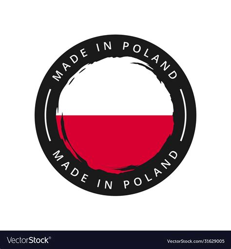 poland  label royalty  vector image