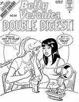 Coloring Archie Adult Pages Betty Veronica Comics sketch template