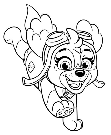 funny paw patrol skye coloring page  printable coloring pages