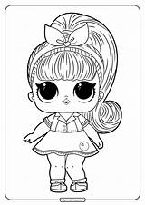 Coloring Pages Printable Pdf Lol Doll Drawing Kids Sheets Dolls Painting Quality High Choose Board Unicorn Printables Books Barbie sketch template