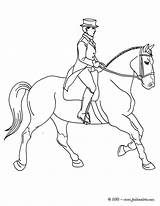 Jinete Caballo Cavaliere Dressage Caballos Adiestra Cavalo Yodibujo Doma Colorier Jinetes Treinando Rider Hellokids Equitacion Poni Equitation sketch template