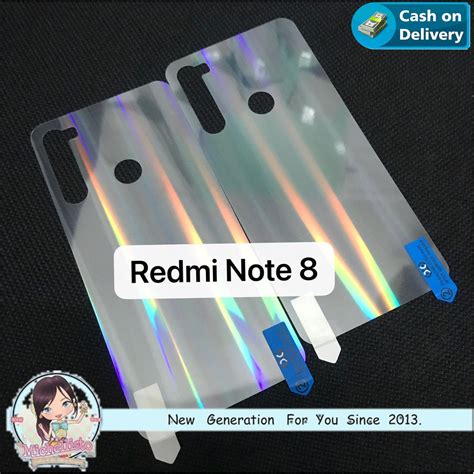 garskin aurora xiaomi redmi note   skin anti gores belakang