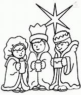 Coloring Three Wise Men Wisemen Popular sketch template