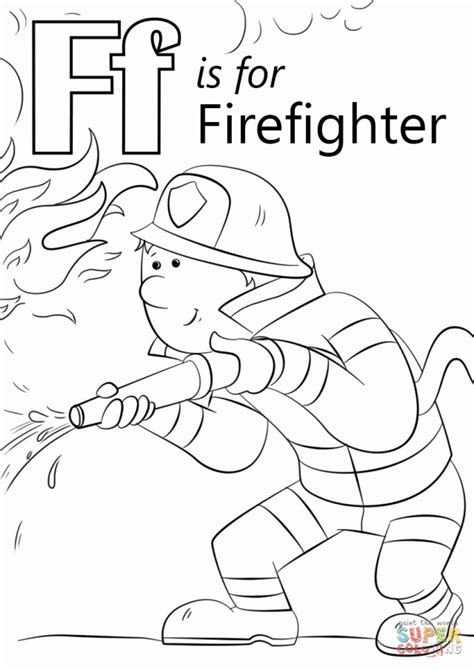 great picture  firefighter coloring pages birijuscom