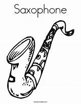 Saxophone Sax Twistynoodle Noodle Twisty sketch template