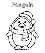 Penguin Coloring Pages Cute Cartoon Drawing Printable Color Baby Print Colt Realistic Getcoloringpages Search Getcolorings Getdrawings Colorings sketch template