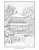 Coloring Books Japanese Book Cleverpedia Pages Kyoto Adults Hasui Kawase Paisajes Para Mandalas Colorear Mandala Adult Pomegranate Print Drawing Read sketch template