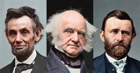 restored  colorized  portrait   president  lived