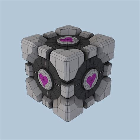 Weighted Companion Cube 3d Model