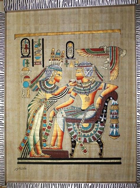 Egyptian Painting On Papyrus Paper Value At Paintingvalley