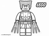 Lego Coloring Pages Wolverine Superhero Marvel Printable Kids Color Print Comments sketch template