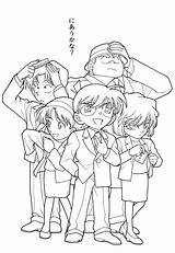 Conan Detective Mewarnai Pintar Shinichi Sketsa ぬりえ Detektif Bonikids Menggambar Animes Ausmalbilder Uchiha sketch template