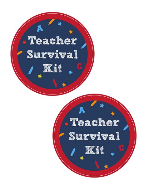 teacher survival kit  printable printable word searches