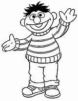 Sesame Street Ernie Coloring Pages Drawings Cartoon Bert Kids Colouring Characters Streets Printable Omalovánky Elmo Valentines Visit Choose Board sketch template