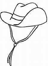 Cowboy Hat Coloring Pages Hats Drawing Cowgirl Outline Clipart Boots Cartoon Cliparts Simple Color Clip Print Printable Rain Boot Colouring sketch template