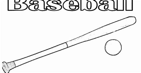 baseball bat coloring page unique baseball bat  ball coloring page
