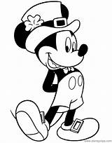 Coloring Mickey Mouse St Pages Patrick Disney sketch template