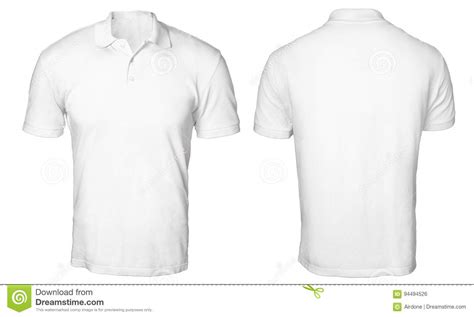 white polo shirt mock  stock photo image  cotton