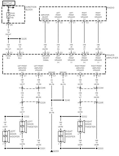 full wiring diagram    durango  includes  factory amp wires