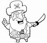 Pirate Pirata Colorear Para Dibujo Coloring Coloringcrew Sirens Legends Pirates sketch template