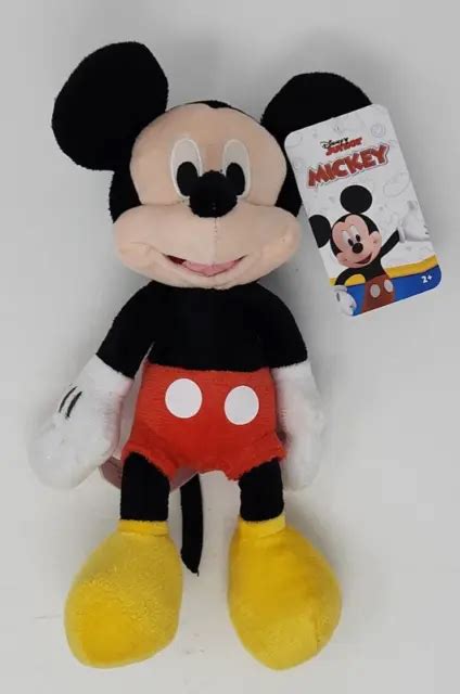 New 11and Disney Mickey Mouse Stuffed Toy Plush Licensed Soft Doll With