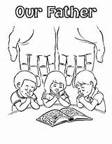 Coloring Prayer Father Lords Pages Lord Children Sheet Kids Sketch Template Getdrawings sketch template