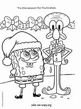 Coloring Christmas Pages Spongebob Printable Kids Holiday Squarepants Krabby Squidward Boys Sheets Colouring Very Color Cartoon Print Printables Disney Fun sketch template