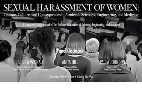 Sexual Harassment Of Women Mit Mlk Visiting Scholars