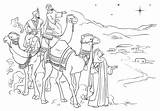 Bethlehem Magos Reyes Wijzen Drie Kleurplaat Ster Oriente Kleurplaten Navidad Christelijke Ascension Avondmaal Discipelen Laatste Camel Kinderen sketch template