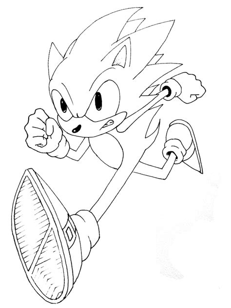 sonic  hedgehog coloring pages clip art library